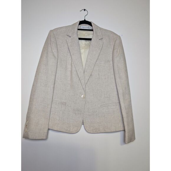 Vintage Evan Picone Skirt Suit 12 Linen Blend Glamoratti Power Suit ILGWU USA - Picture 8 of 16